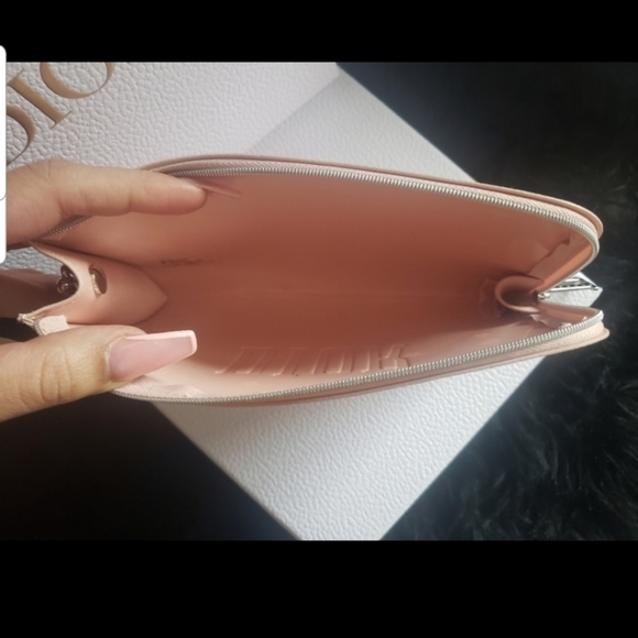 Dior Cosmetic pouch wristlet chain wallet pink - Picture 6 of 11